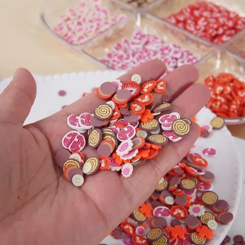 Polymer Clay Slices Simulation Food DIY Material For Slime Filler Nail Art Miniature Accessories Colorful Various Shapes