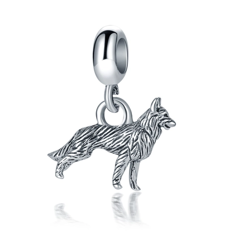 Ethno Antiksilber Wolf Charm Legierung Tier Anhänger Für DIY Armband Halskette Herstellung Wolfshund Hund Schmuck Materialien