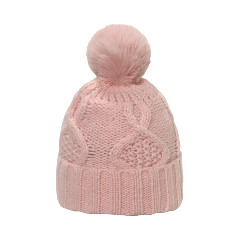 Damen Winter Warm Strickmütze Mit Bommel Kariert Zopfmuster Häkelmütze Skimütze Lässig Outdoor Slouchy Beanie