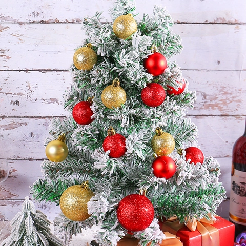 Palle Di Natale Plastica Lucide Opache Glitterate Decorazioni Per Albero Festive Festa Colori Assortiti