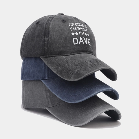 Washed Cotton Baseball Cap Letter Print Distressed Vintage Style Sun Protection Adjustable Casual Outdoor Men Women