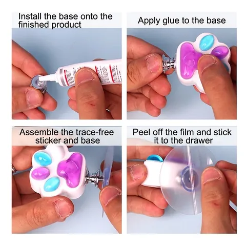DIY Schubladengriff Silikonformen Für Epoxidharz Guss Katzenpfote Wolke Form Schrankknopf Möbel Dekoration Handwerk