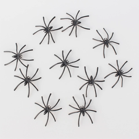 Halloween Piccoli Ragni In Plastica Puntelli Realistici Per Decorazione Di Feste Spaventose Accessori Per Ragnatela DIY Vari Colori Novità