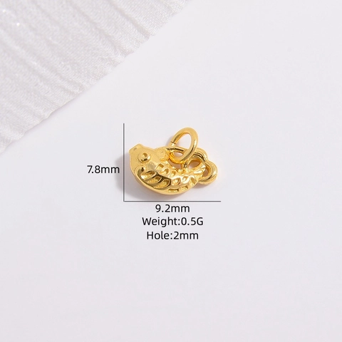 925 Sterling Silver Lotus Flower Koi Fish Charms DIY Jewelry Making Pendants For Necklaces Bracelets Vintage Elegant