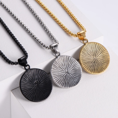 Eye Of Horus Necklace 304 Stainless Steel Pendant Retro Egyptian Evil Eye Jewelry For Men Women Vintage Punk Style