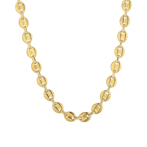 Collana Bracciale Catena Chicco Di Caffè Acciaio Inossidabile Gioielli Hip Hop Moda Per Uomini Donne