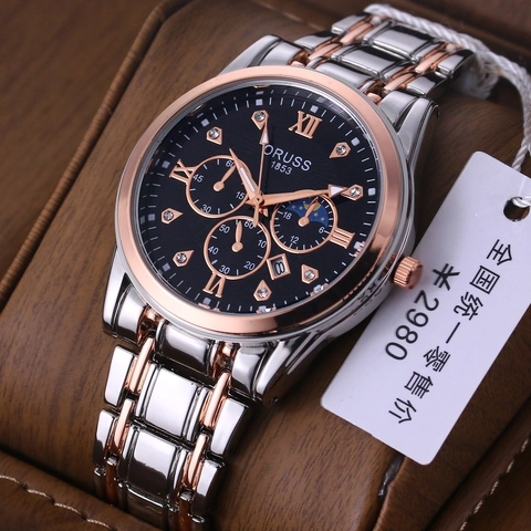 Men Quartz Watch Luminous Waterproof Chronograph Business Fashion Luxury Wristwatch Date Calendar