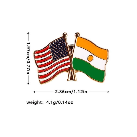 Legering Emaille Nationale Vlag Broche USA UK Australië Vlaggen Reversspeld Badges Kleding Accessoire Sieraden Voor Mannen Vrouwen