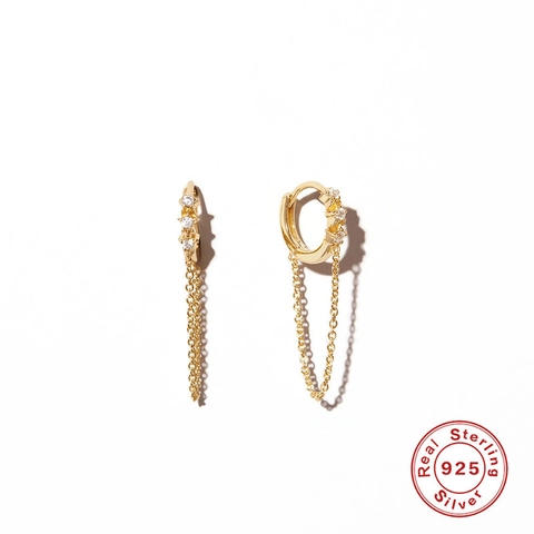 S925 Sterling Zilveren Ster Zirconia Oorbellen Voor Vrouwen Minimalistische Vergulde Verzilverde Kwastje Ketting Hanger Oorbellen Sieraden Cadeau