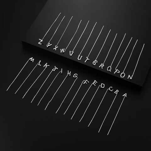 Orecchini A Filo In Argento Sterling 925 Con Lettera Alfabeto Nappa A Catena Lunga Gioielli In Argento Minimalisti Per Donne