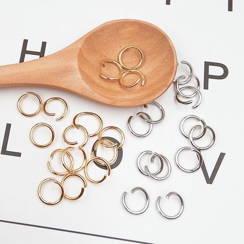 Metal Open Jump Rings Round Split Rings For DIY Jewelry Making Keychain Phone Case Findings Electroplated Accessories