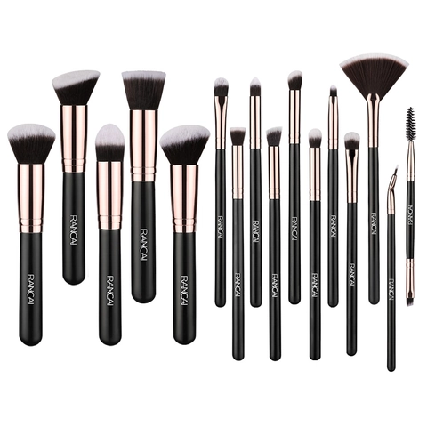 Professionelle Make-up Pinsel Holz Weiche Synthetikfasern Foundation Puder Lidschatten Rouge Pinsel Beauty Tools Kit