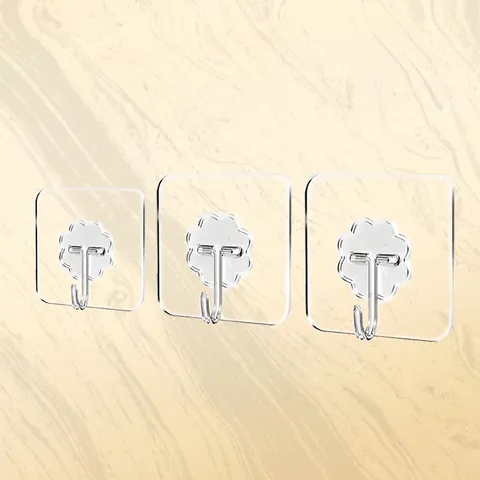 Transparente Klebehaken Spurlos Lochfrei Wasserdicht Acryl Und Edelstahl Für Küche Badezimmer