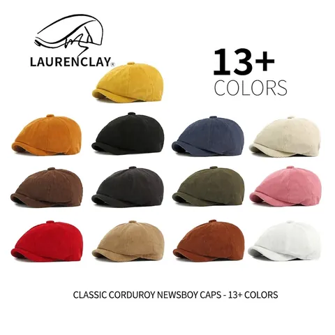 Gorra Newsboy De Pana Vintage Sombrero Octogonal Estilo Británico Retro Ajustable Cálido Para Hombre Mujer