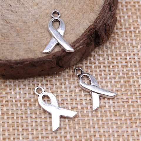 Antiksilber Bewusstseinsband Anhänger Legierung Vintage DIY Schmuckherstellung Pendants