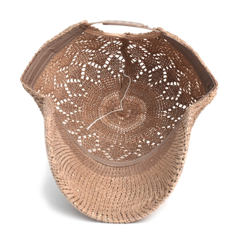 Women Outdoor Sun Protection Baseball Cap Hollow Knit Breathable Sunshade Hat Casual Polyester Woven Mesh Peak Cap