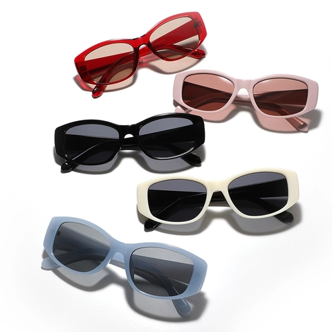 Occhiali Da Sole Ovali Retrò Protezione UV400 Montatura PC Lenti AC Moda Y2K All'aperto Viaggio Per Donna Uomo Unisex
