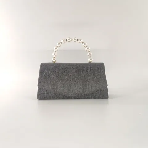 Elegante Abendhandtasche Damen Glitzerstoff Mit Künstliche Perlengriff Luxus Glänzende Pailletten Handtasche Für Hochzeitsfeier