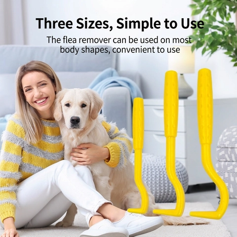 Gancio Rimuovi Zecche Professionale Strumento Plastica ABS Impugnatura Antiscivolo Rimozione Parassiti Pulci Per Cani Gatti