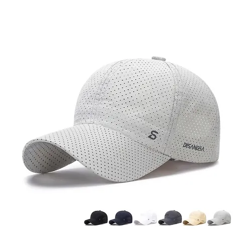 Mesh Baseball Cap Quick-Dry Breathable Outdoor Running Sports Hat Adjustable Sun Protection Unisex Lightweight