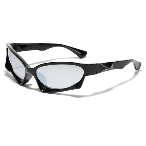Y2K Future Style Sports Sunglasses PC Frame AC Lens Wrap Around UV400 Cyberpunk Fashion Unisex