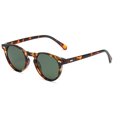 Occhiali Da Sole Tondi Vintage Polarizzati Protezione UV Anti-Luce Blu Retro Montatura Policarbonato Uomo Donna