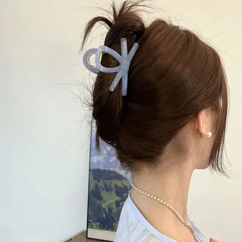 Molletta Per Capelli A Fiocco Acrilico Resina Elegante Minimalismo Stile Francese Accessorio Per Acconciatura