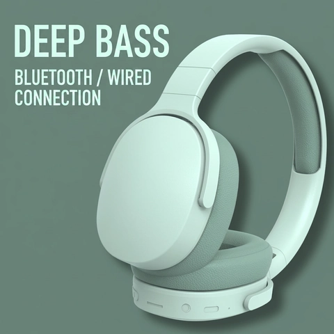 Ακουστικά Bluetooth Over-Ear Αναδιπλούμενα Ασύρματα Με Ακύρωση Θορύβου HiFi Stereo Gaming PC ABS