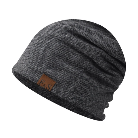 Gorro Beanie Slouchy De Punto De Algodón Suave Transpirable Color Sólido Casual Para Hombres Y Mujeres