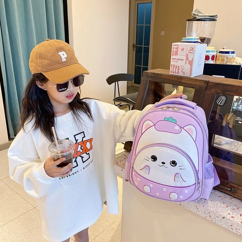 Kids Backpack Cartoon Animal 3D Stereo Hard Shell Waterproof School Bag Cute For Preschoolers Toddlers Duck Cat Unicorn
