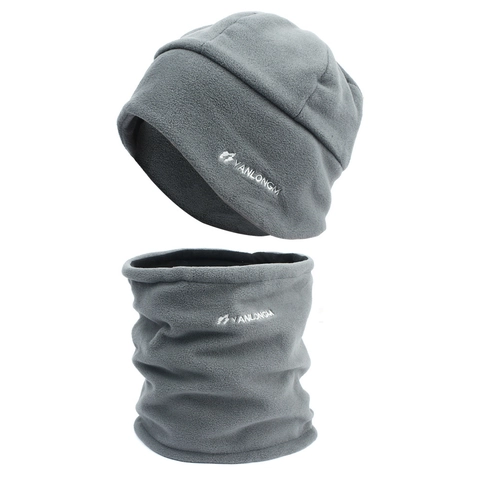 Polar Fleece Beanie Hat And Neck Warmer Thermal Winter Outdoor Skiing Cycling Windproof For Men Women