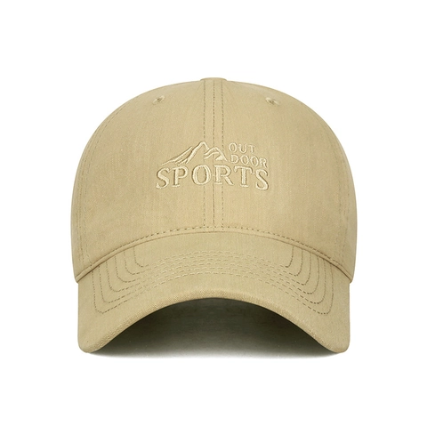 Cappellino Da Baseball In Cotone Ricamato Montagna Sport All'aperto Cappello Protezione Solare Retro Regolabile