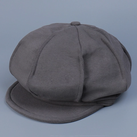 Gorra Newsboy De Algodón Retro Para Mujer Sombrero De Pintor Octogonal Ajustable Color Sólido Casual Primavera Otoño Ala Ancha