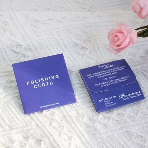 Jewelry Polishing Cloth Silver Cleaning Cloth Anti Tarnish Microfiber For Gold Platinum Maintenance Shine