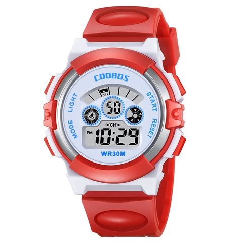 Orologio Sportivo Digitale Per Bambini Impermeabile Luminoso Multifunzionale Cinturino In Gomma Per Ragazzi Ragazze Studenti