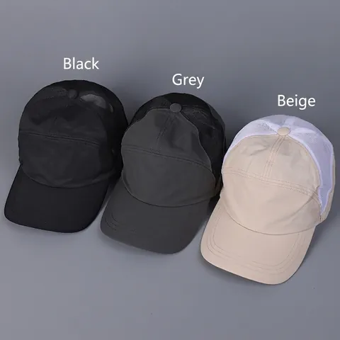 Berretto Da Baseball Traspirante Mesh Asciugatura Rapida Cotone Nylon Sport All Aperto Cappello Sole Regolabile