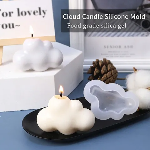 Stampo In Silicone Nuvola 3D Per Produzione Di Candele E Sapone Resina Gesso Artigianato DIY Decorazione
