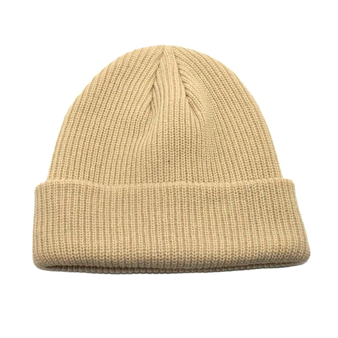 Winter Beanie Hat Acrylic Ribbed Knit Cuffed Solid Color Thick Warm Classic Outdoor Headwear For Men Women