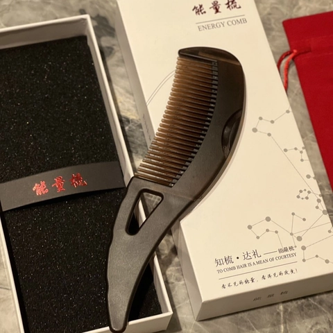Scalp Massage Hair Comb ABS Tortoiseshell Pattern Ergonomic Hollow Handle Portable Hair Care Tool For Daily Grooming