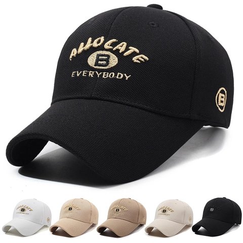 Embroidered Letter Baseball Cap Polyester Cotton Adjustable Outdoor Sun Protection Casual Unisex Sun Hat