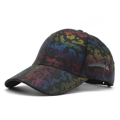 Baseball Cap Breathable Mesh Camouflage Pattern Summer Outdoor Sports Sun Protection Hat Adjustable Snapback Unisex