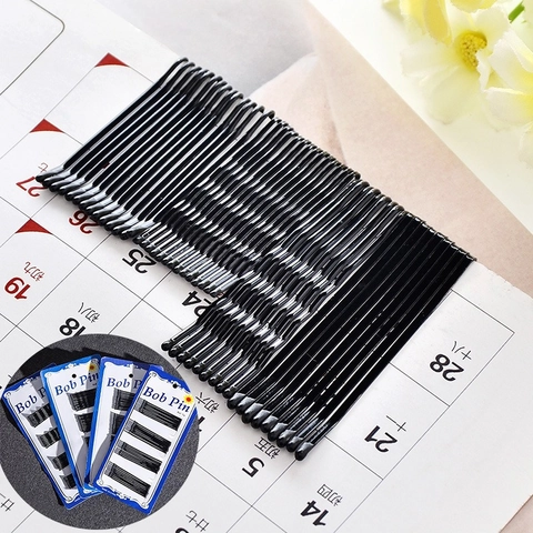 Forcine Per Capelli In Metallo Fermagli Per Capelli Nero Acconciatura Professionale Per Donne Ragazze Styling Con Punta A Sfera