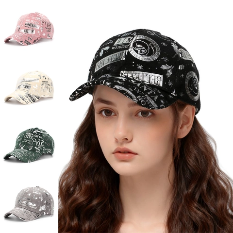 Christmas Baseball Cap Silver Santa Reindeer Pattern Reflective Winter Party Hat Fashion Unisex Polyester Adjustable
