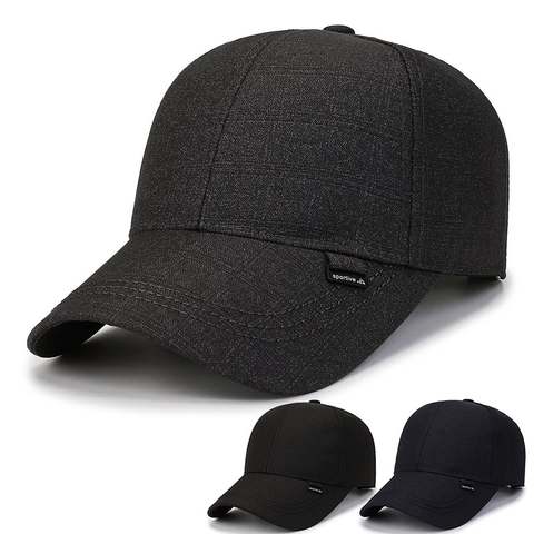 Baseball Cap Men Women Outdoor Sun Protection Adjustable Cotton Blend Sportive Casual Curved Brim Hat Plain Solid