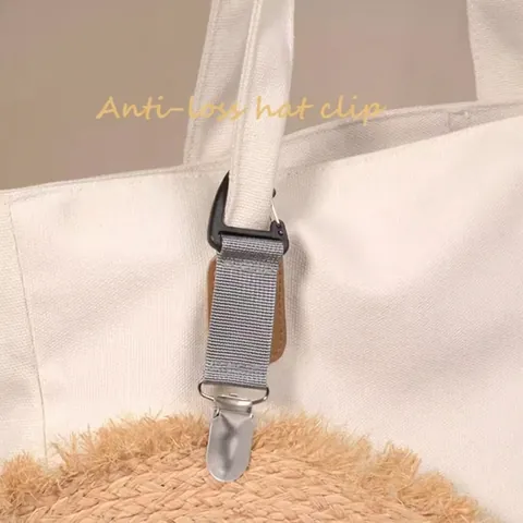 Clip Per Cappello Portatile Per Viaggi All'aperto Attacco Per Borsa Anti-Perdita Lega Fettuccia Elastica Unisex