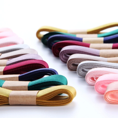 Double Sided Satin Ribbon Glossy Polyester Tape For Gift Wrapping Flower Cake DIY Crafts Decoration Multi Colors