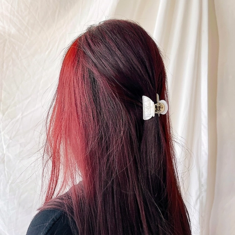 Mini Haarkralle Retro Acryl Kleine Rutschfeste Haarnadel Einfache Elegante Styling-Accessoire Für Damen Mädchen
