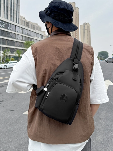 Multifunctional Oxford Cloth Backpack Chest Bag Waterproof Lightweight Outdoor Hiking Cycling Sport Crossbody Men Women
