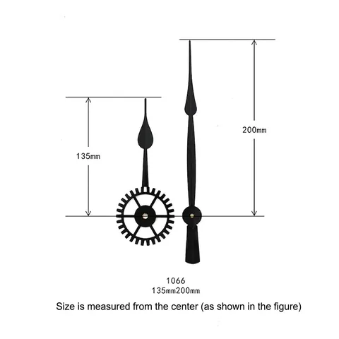Lancette Per Orologio Al Quarzo Metallo Alluminio Per Fai Da Te Orologi Da Parete Sostituzione Riparazione Design Ingranaggi Nero