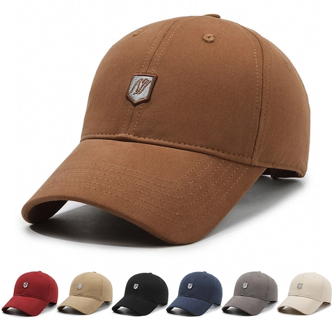 Gorra De Béisbol Clásica De Algodón Bordado Logo Escudo Hebilla De Metal Ajustable Protección Solar Sombrero Unisex